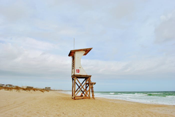 Lifeguard tower in North Carolina